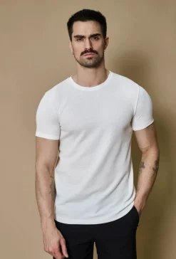 T-shirt uni en maille