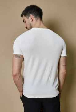 T-shirt uni en maille