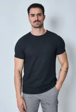 T-shirt uni en maille