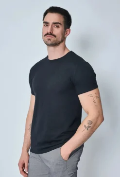 T-shirt uni en maille