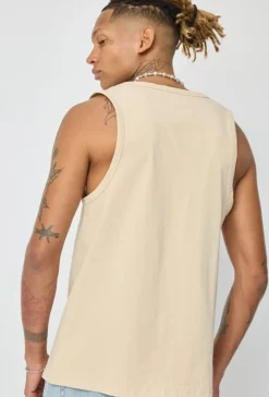 T-shirt uni sans manches