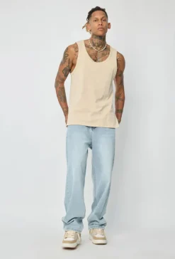 T-shirt uni sans manches