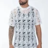 T-shirt uni évidé