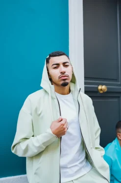 Veste à capuche sportwear toile