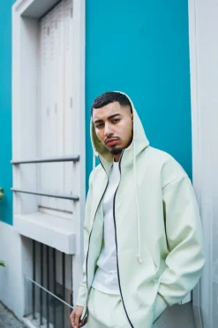 Veste à capuche sportwear toile