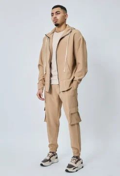 Veste à capuche sportwear toile