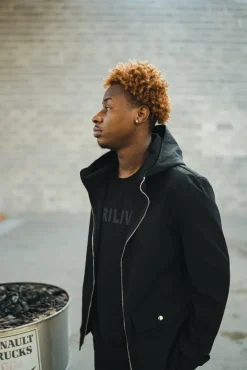 Veste à capuche zippée oversize