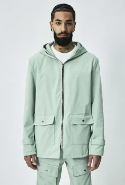 Veste à capuche zippée oversize