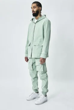 Veste à capuche zippée oversize