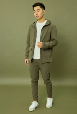 Veste à capuche zippée oversize