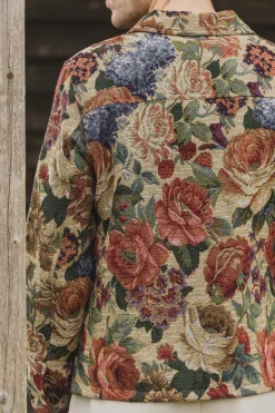Veste à manches longues avec imprimé floral