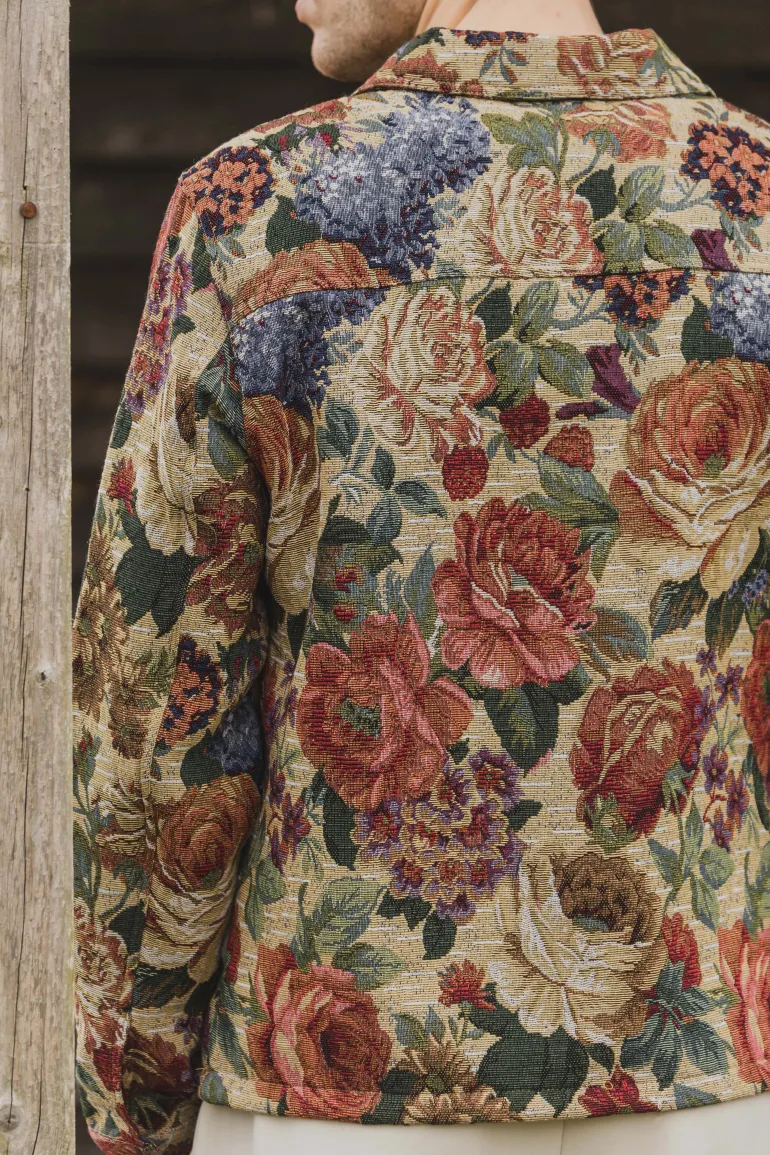 Veste à manches longues avec imprimé floral