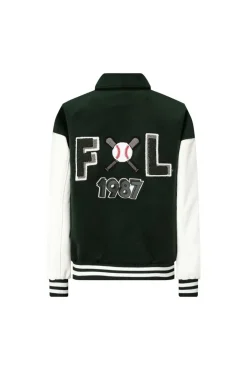 Veste americaine brodée avec col à revers