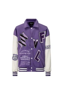 Veste americaine brodée avec col à revers
