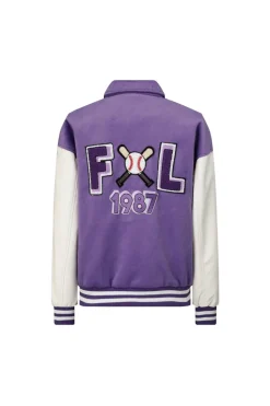 Veste americaine brodée avec col à revers