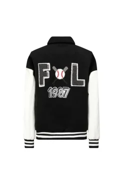 Veste americaine brodée avec col à revers