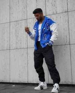 Veste americaine brodée avec col à revers