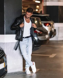 Veste avec ceinture
