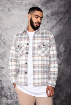 Veste avec motifs à carreaux