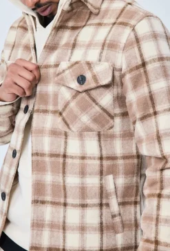 Veste avec motifs à carreaux