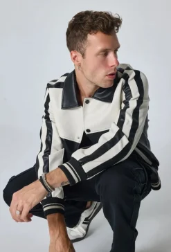 Veste bi-couleur courte