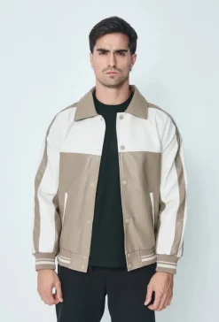 Veste bi-couleur courte