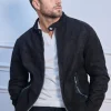 Veste biker simili daim