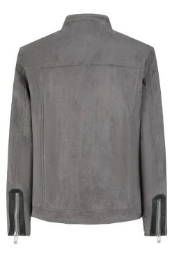 Veste biker simili daim