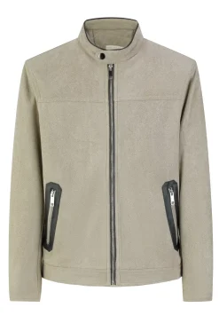 Veste biker simili daim