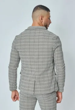Veste blazer stretch à uni