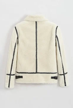 Veste bombardier en moumoute