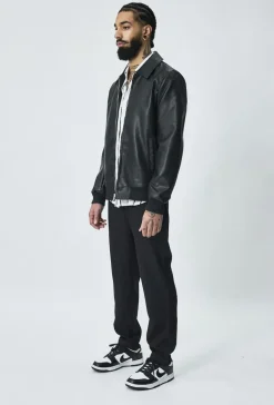 Veste bomber à col chemise