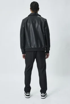 Veste bomber à col chemise