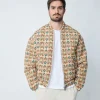 Veste bomber à motifs colorés