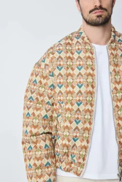 Veste bomber à motifs colorés