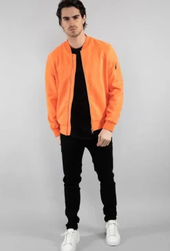 Veste bomber en simili daim