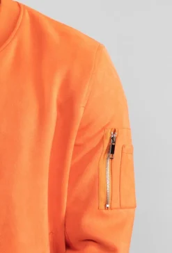 Veste bomber en simili daim