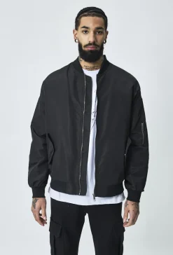 Veste bombers à col revers