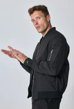 Veste bombers à col revers
