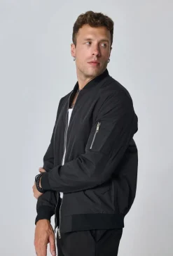Veste bombers à col revers