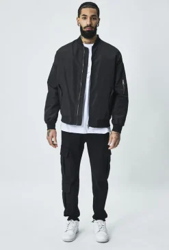 Veste bombers à col revers