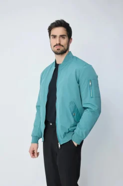 Veste bombers à col revers