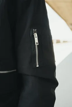 Veste bombers à zip métalique