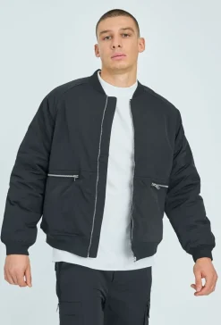 Veste bombers à zip métalique