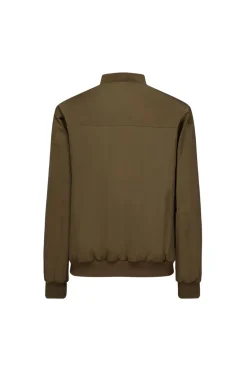 Veste bombers à zip métalique avec empiècement