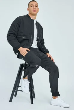 Veste bombers à zip métalique