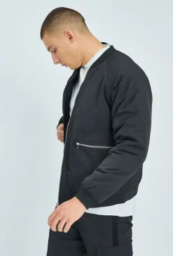 Veste bombers à zip métalique
