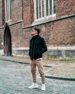 Veste bombers avec col moumoute