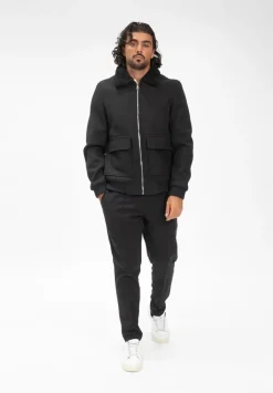 Veste bombers avec col moumoute