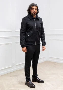 Veste bombers avec col moumoute